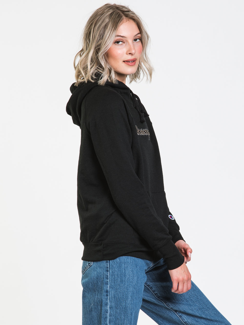CHAMPION POWERBLEND EMBROIDERED SCRIPT PULLOVER HOODIE - CLEARANCE