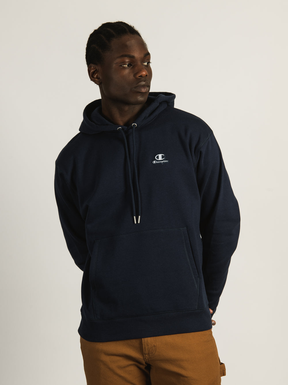 CHAMPION CLASSIC PULL OVER LEFT CHEST LOGO HOODIE - CLEARANCE