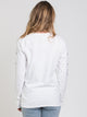 CHAMPION CHAMPION EMBROIDERED SCRIPT BOYFRIEND LONG SLEEVE TEE - CLEARANCE - Boathouse
