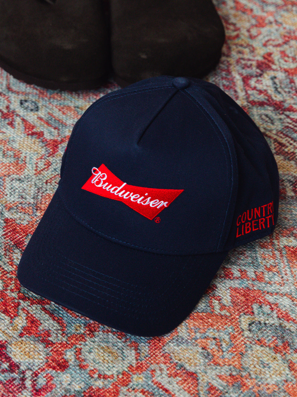 COUNTRY LIBERTY BUDWEISER A FRAME HAT - NAVY