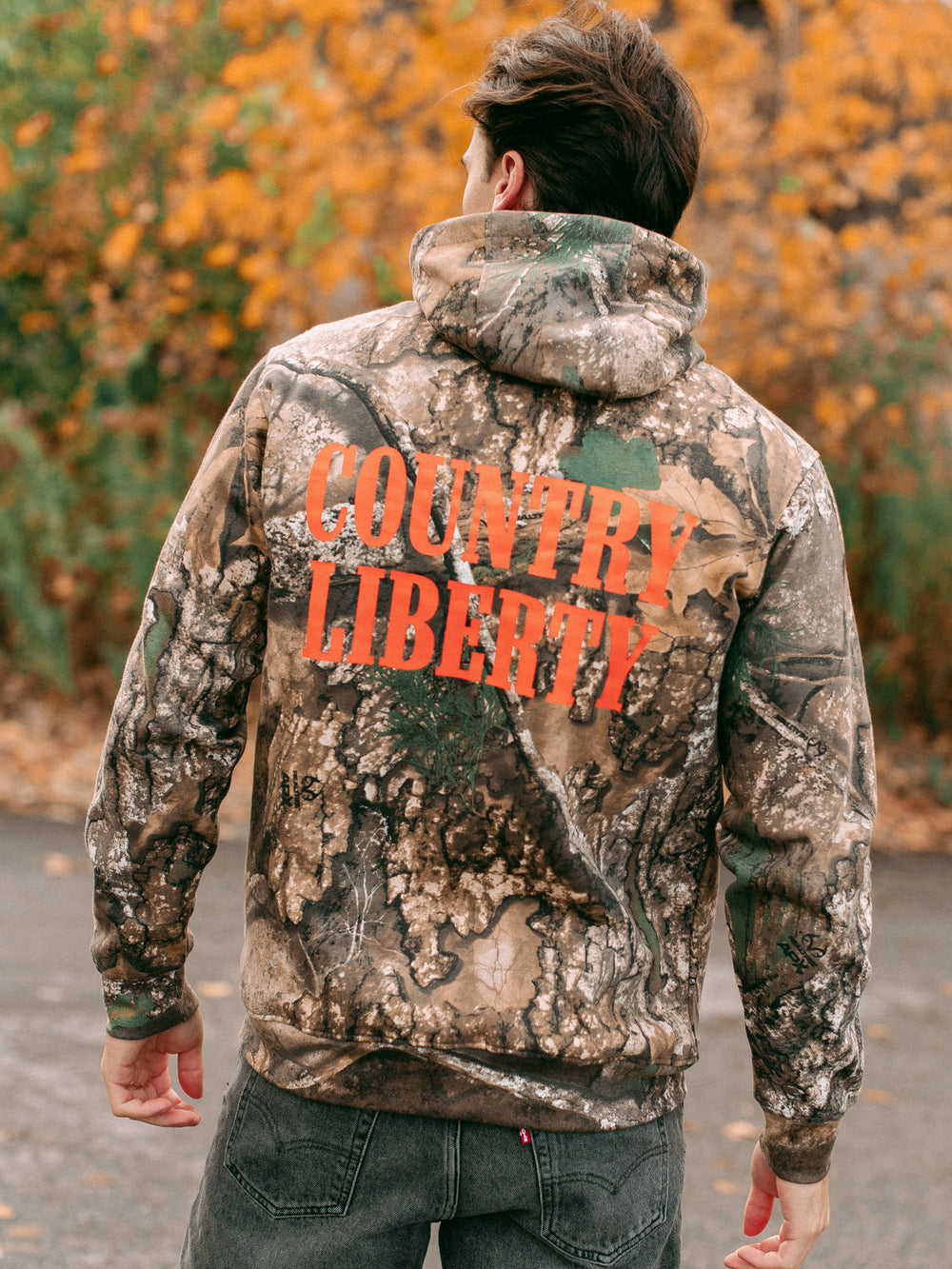 COUNTRY LIBERTY REAL TREE CAMO PULLOVER HOODIE
