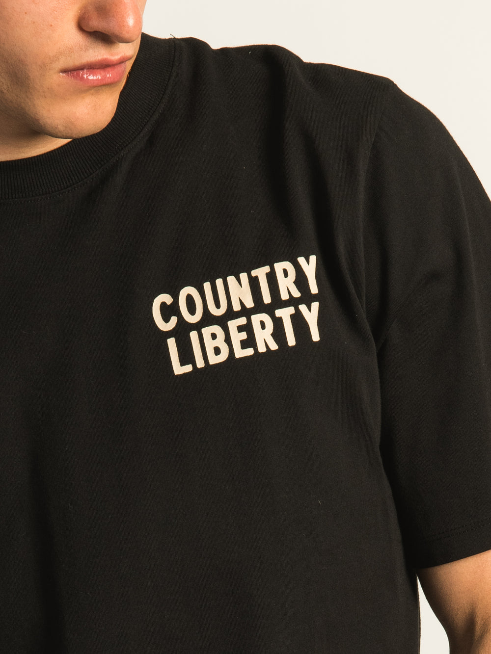 COUNTRY LIBERTY BLACK HORSE RIDING TEE