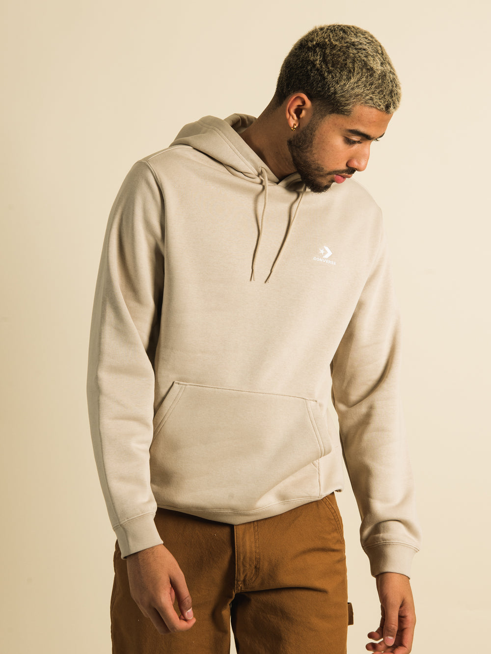 CONVERSE EMBROIDERED STAR CHEVRON HOODIE - CLEARANCE