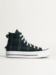 CONVERSE WOMENS CONVERSE CHUCK TAYLOR ALL-STARS LIFT SNEAKER - PLAID - Boathouse