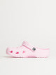 WOMENS CROCS CLASSIC CLOG - PINK MILK