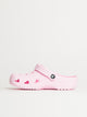 WOMENS CROCS CLASSIC CLOG - PINK MILK