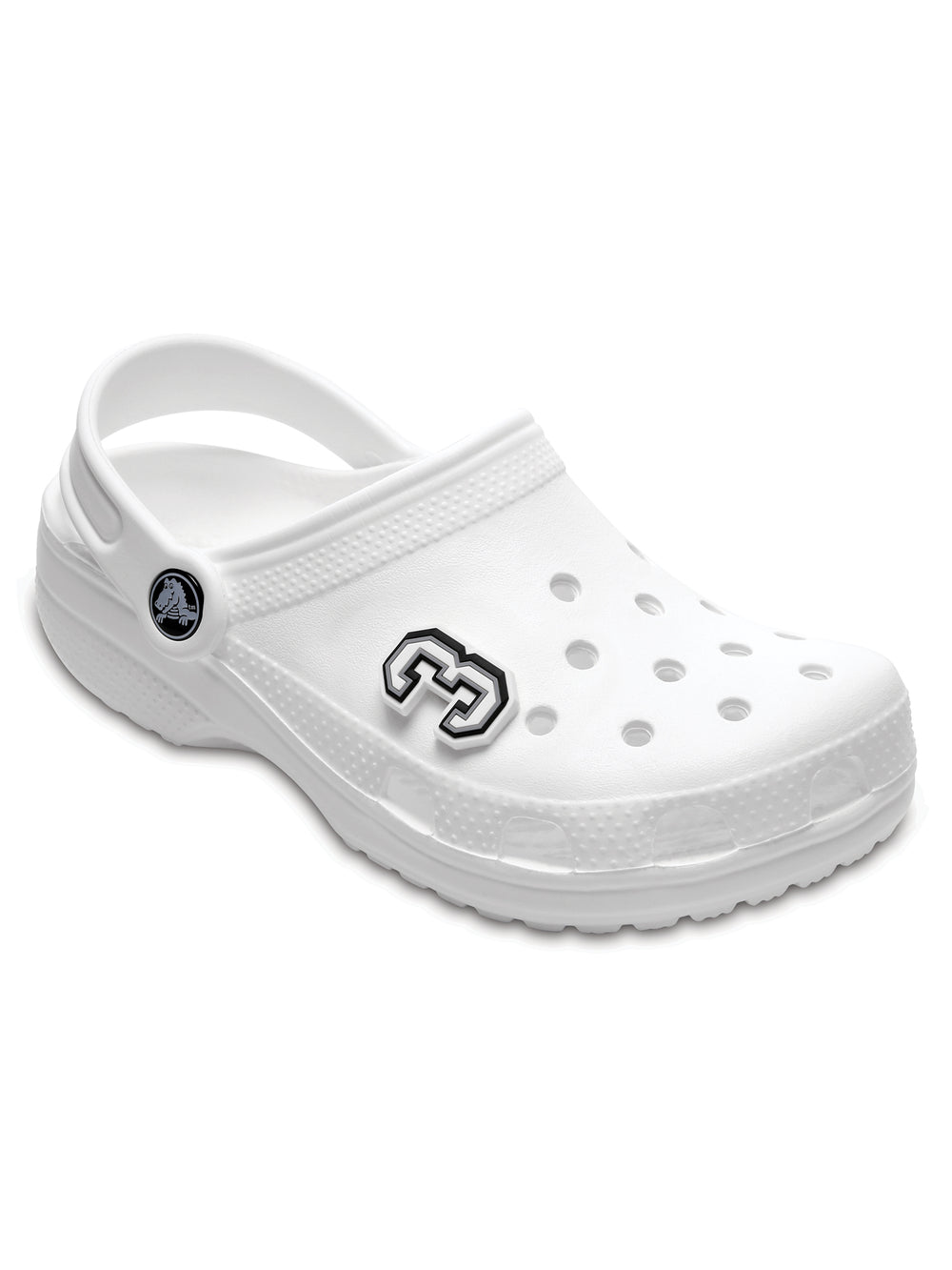 CROCS JIBBITZ BLACK & WHITE NUMBER 3