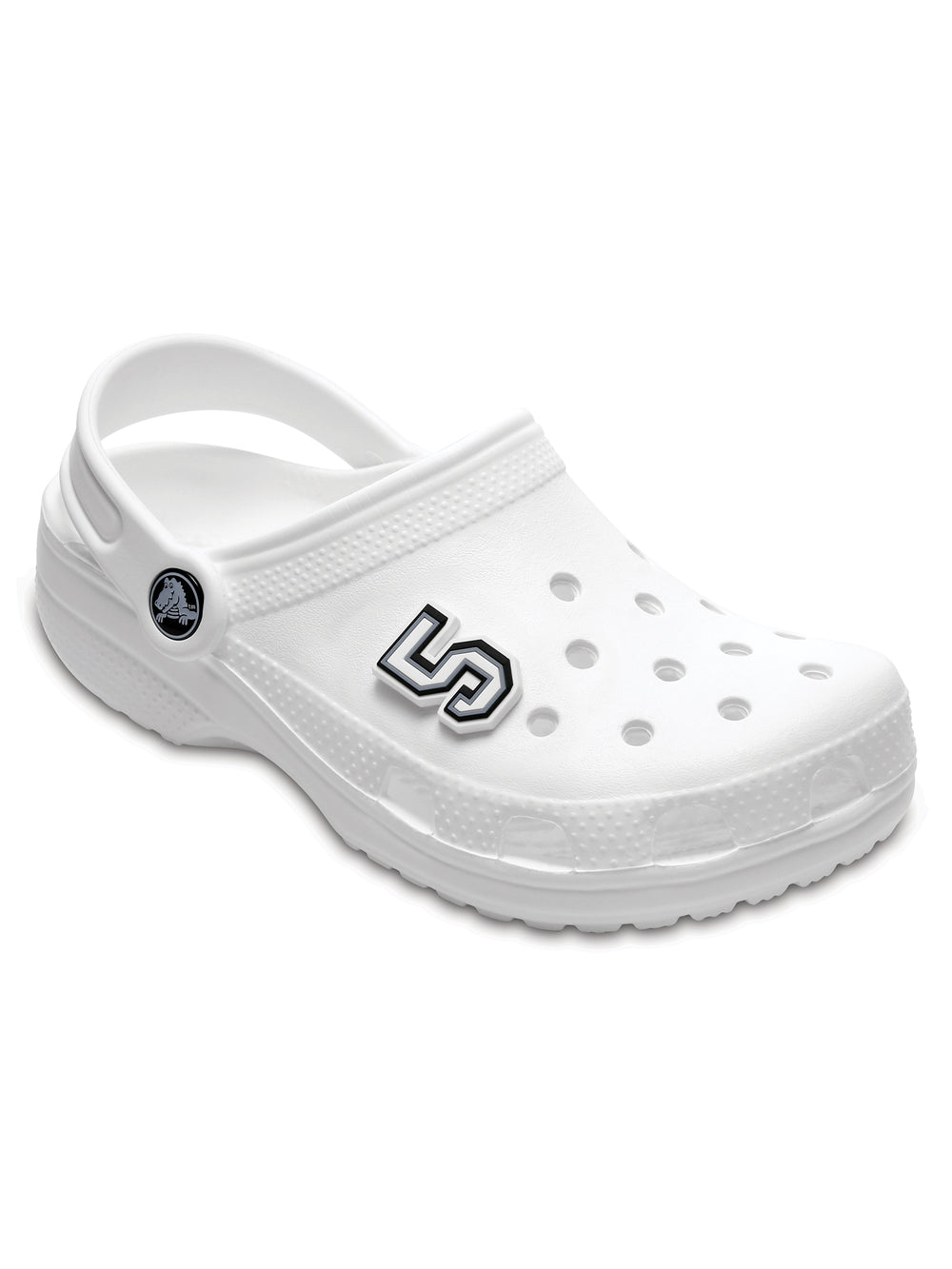 CROCS CROCS JIBBITZ BLACK & WHITE NUMBER 5 - CLEARANCE - Boathouse