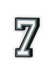 CROCS CROCS JIBBITZ BLACK & WHITE NUMBER 7 - Boathouse