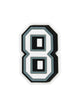 CROCS CROCS JIBBITZ BLACK & WHITE NUMBER 8 - Boathouse