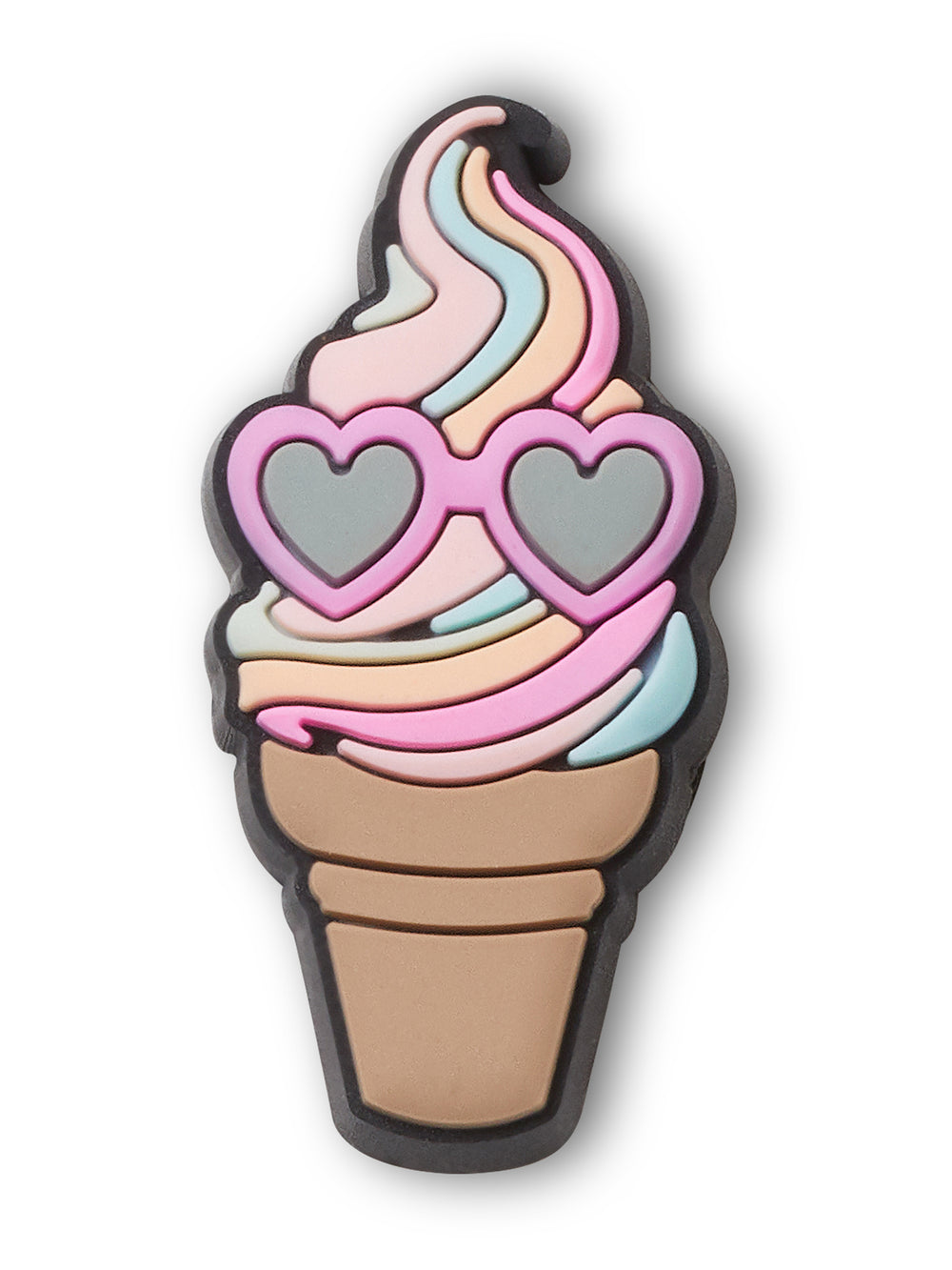 CROCS JIBBITZ RAINBOW SWIRL CONE - CLEARANCE
