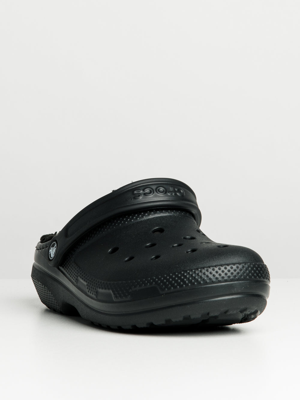 MENS CROCS CLASSIC LINED CLOGS - BLACK