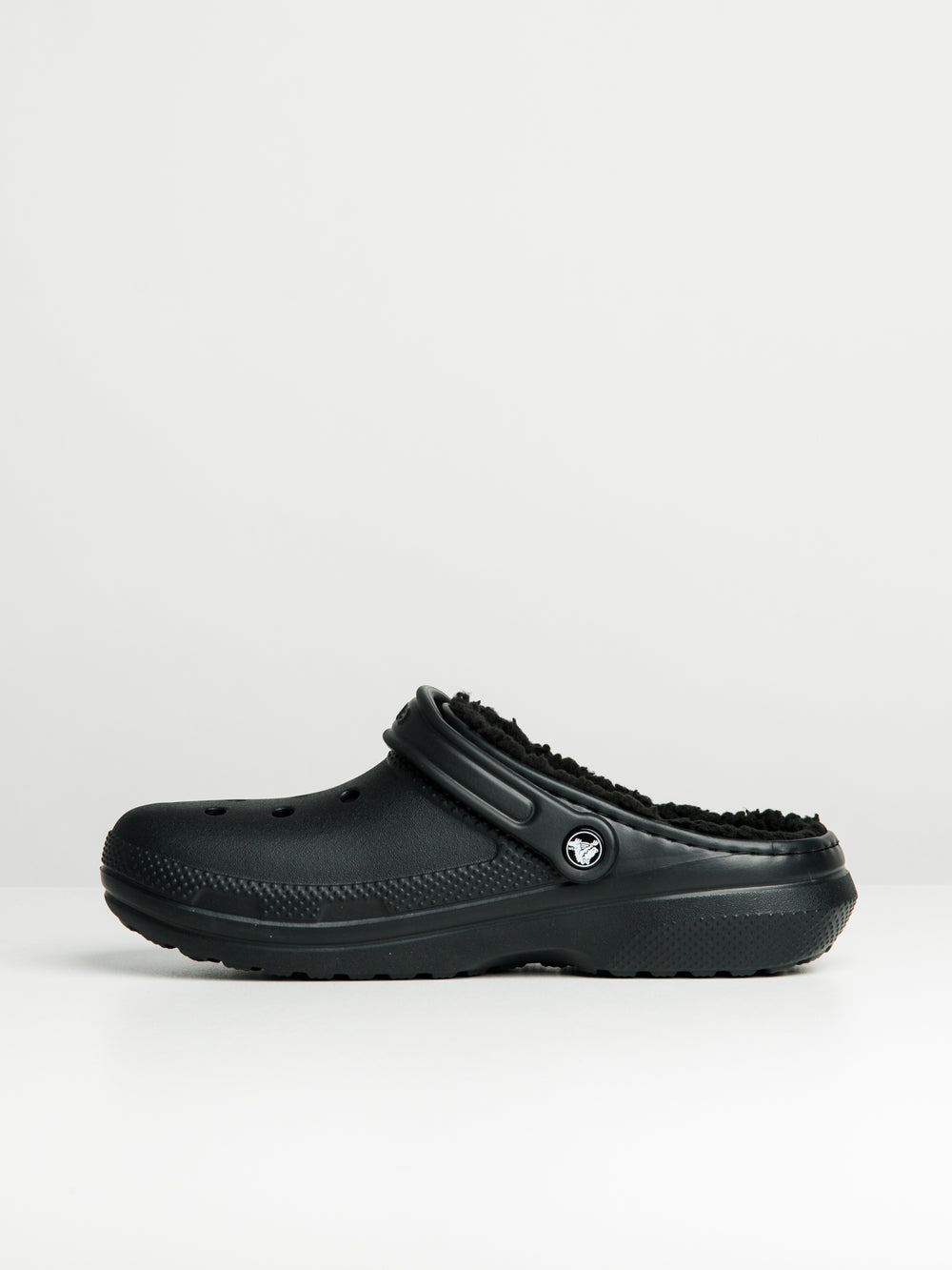 MENS CROCS CLASSIC LINED CLOGS - BLACK