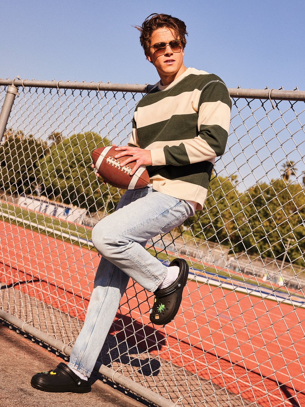 MENS CROCS CLASSIC LINED CLOGS - BLACK