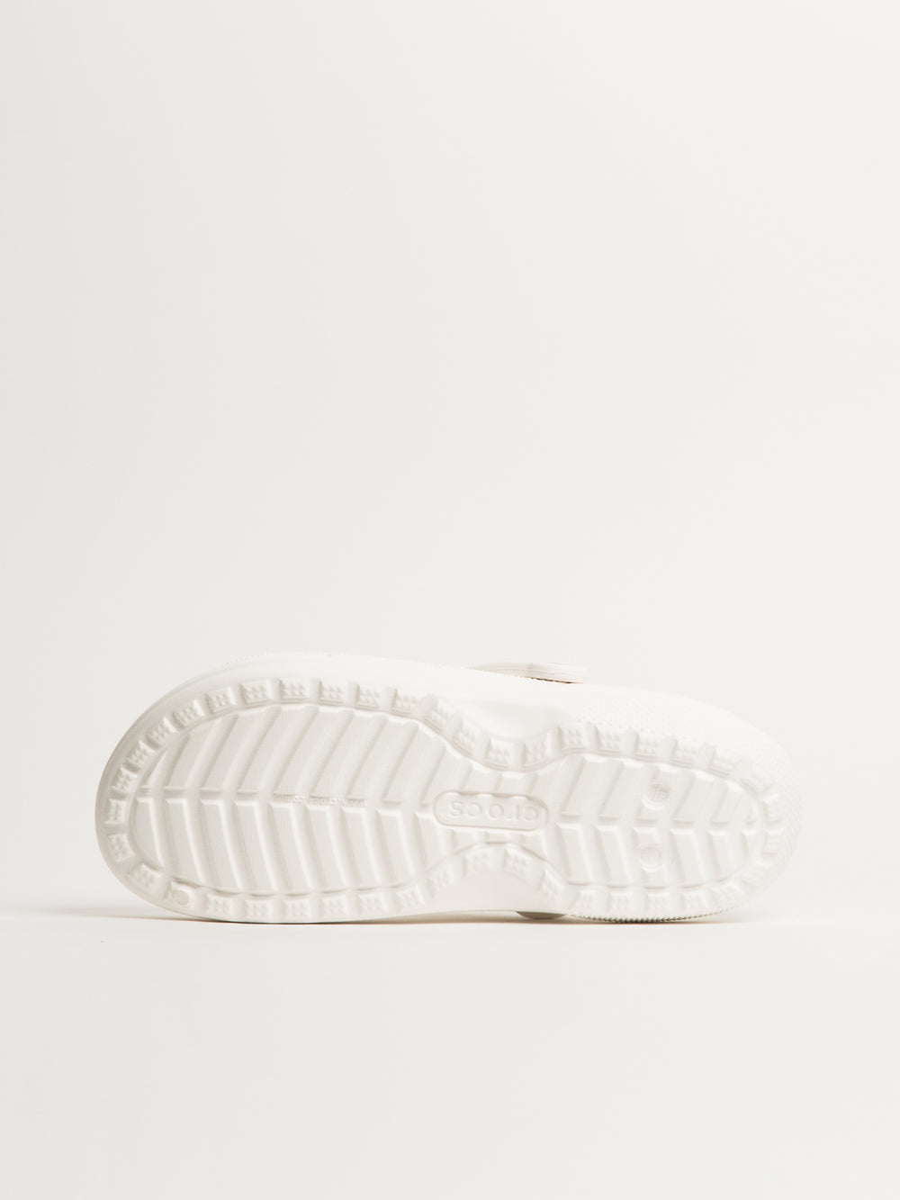 WOMENS CROCS CLASSIC LINED CLOG - WHITE/GREY