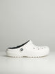 CROCS MENS CROCS CLASSIC LINED CLOG - WHITE/GREY - Boathouse