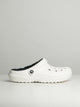 CROCS MENS CROCS CLASSIC LINED CLOG - WHITE/GREY - Boathouse