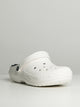 CROCS MENS CROCS CLASSIC LINED CLOG - WHITE/GREY - Boathouse