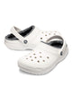 CROCS MENS CROCS CLASSIC LINED CLOG - WHITE/GREY - Boathouse