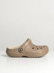 CROCS WOMENS CROCS CLASSIC LINED CLOG - MUSHROOM - Boathouse