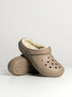 CROCS MENS CROCS CLASSIC LINED CLOG - MUSHROOM - CLEARANCE - Boathouse