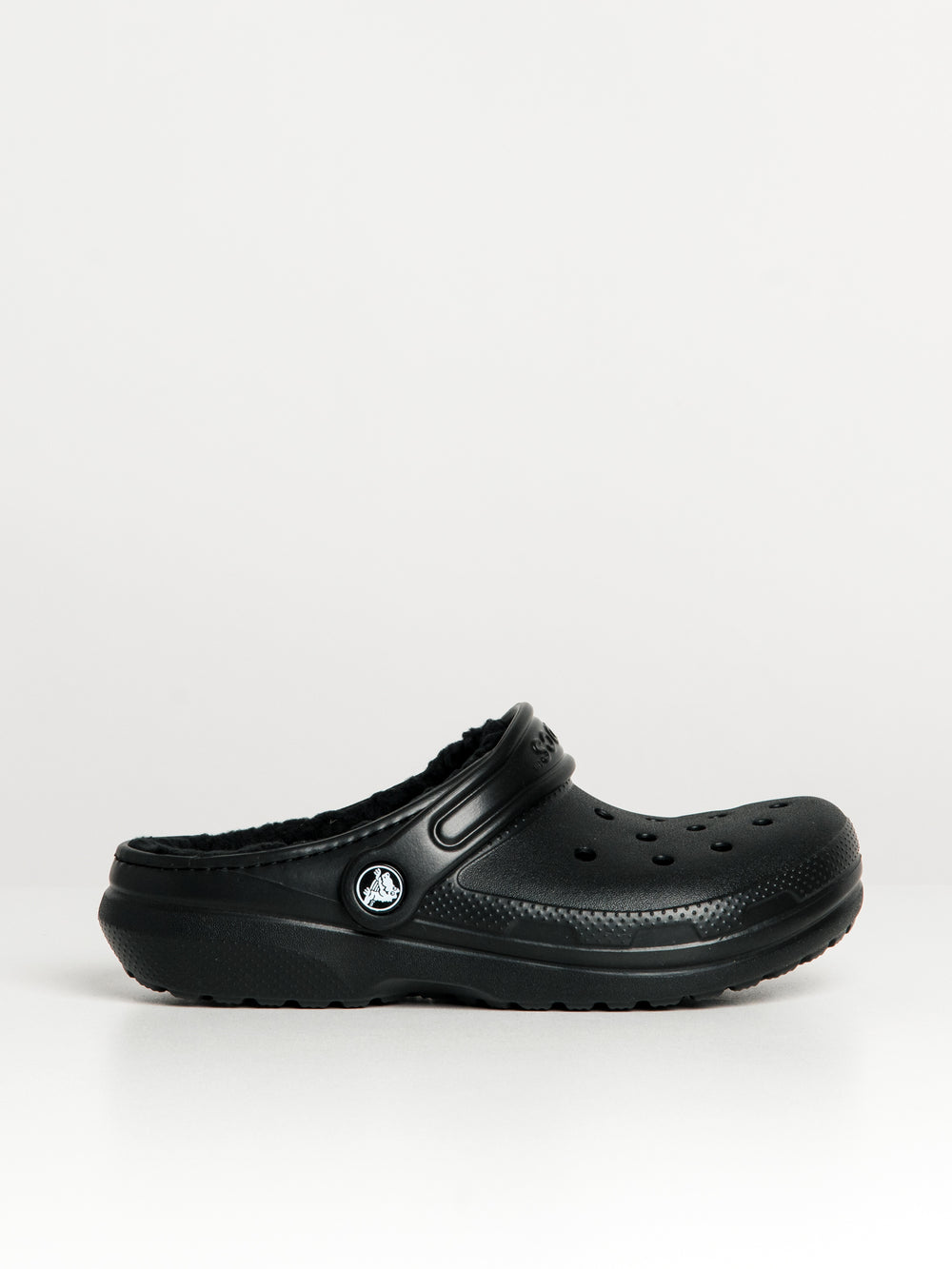 CROCS KIDS CLASSIC LINED KIDS CLOG - BLACK
