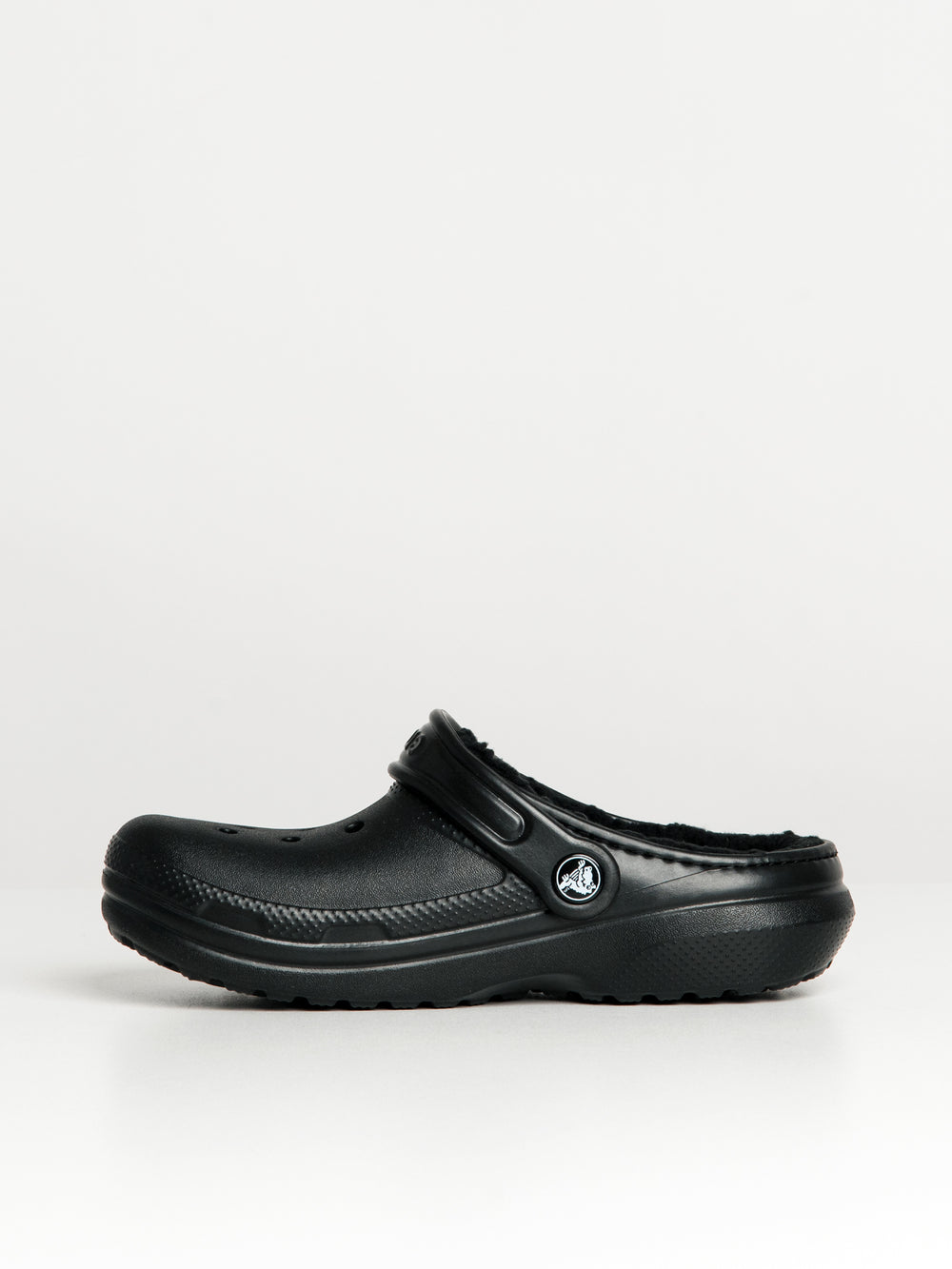 CROCS KIDS CLASSIC LINED KIDS CLOG - BLACK