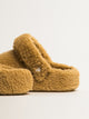 CROCS WOMENS CROCS CLASSIC COZZZY SLIPPER - WHEAT - Boathouse