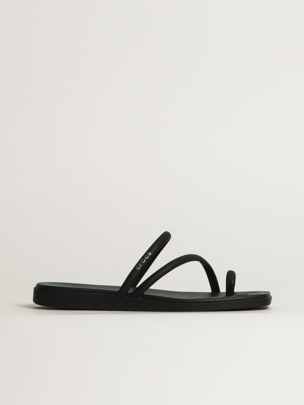 WOMENS CROCS MIAMI TOE LOOP SANDAL - BLACK