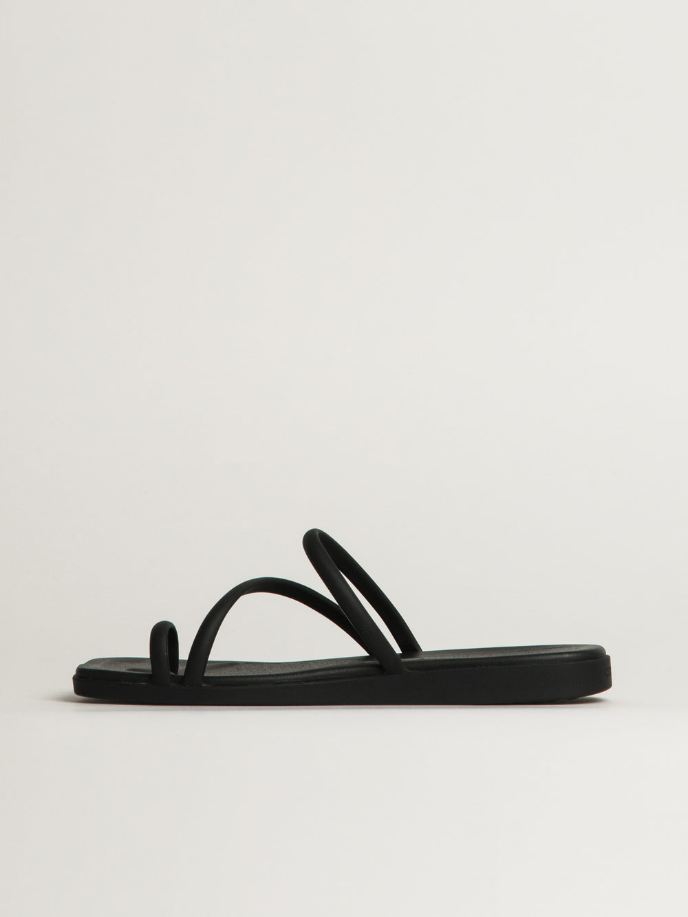 WOMENS CROCS MIAMI TOE LOOP SANDAL - BLACK