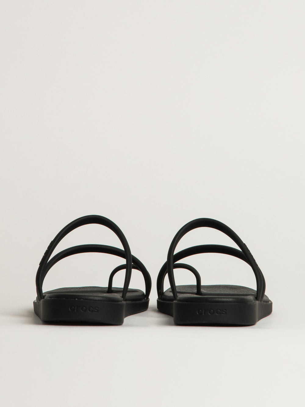 WOMENS CROCS MIAMI TOE LOOP SANDAL - BLACK
