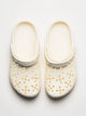 CROCS WOMENS CROCS CLASSIC FLORAL CUTOUT CLOG - CHALK - Boathouse