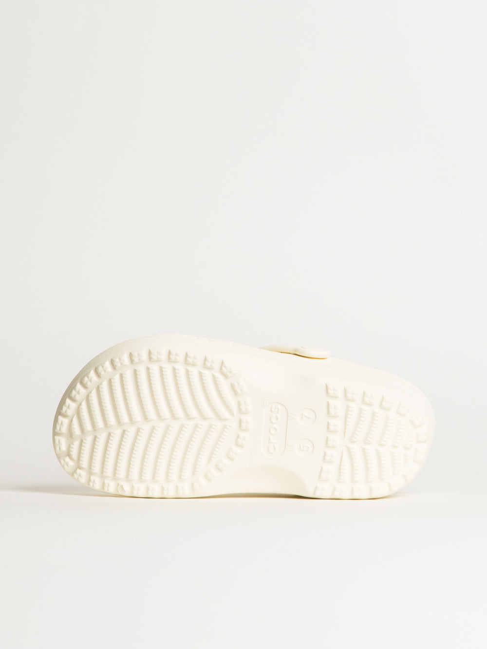 WOMENS CROCS CLASSIC FLORAL CUTOUT CLOG - CHALK