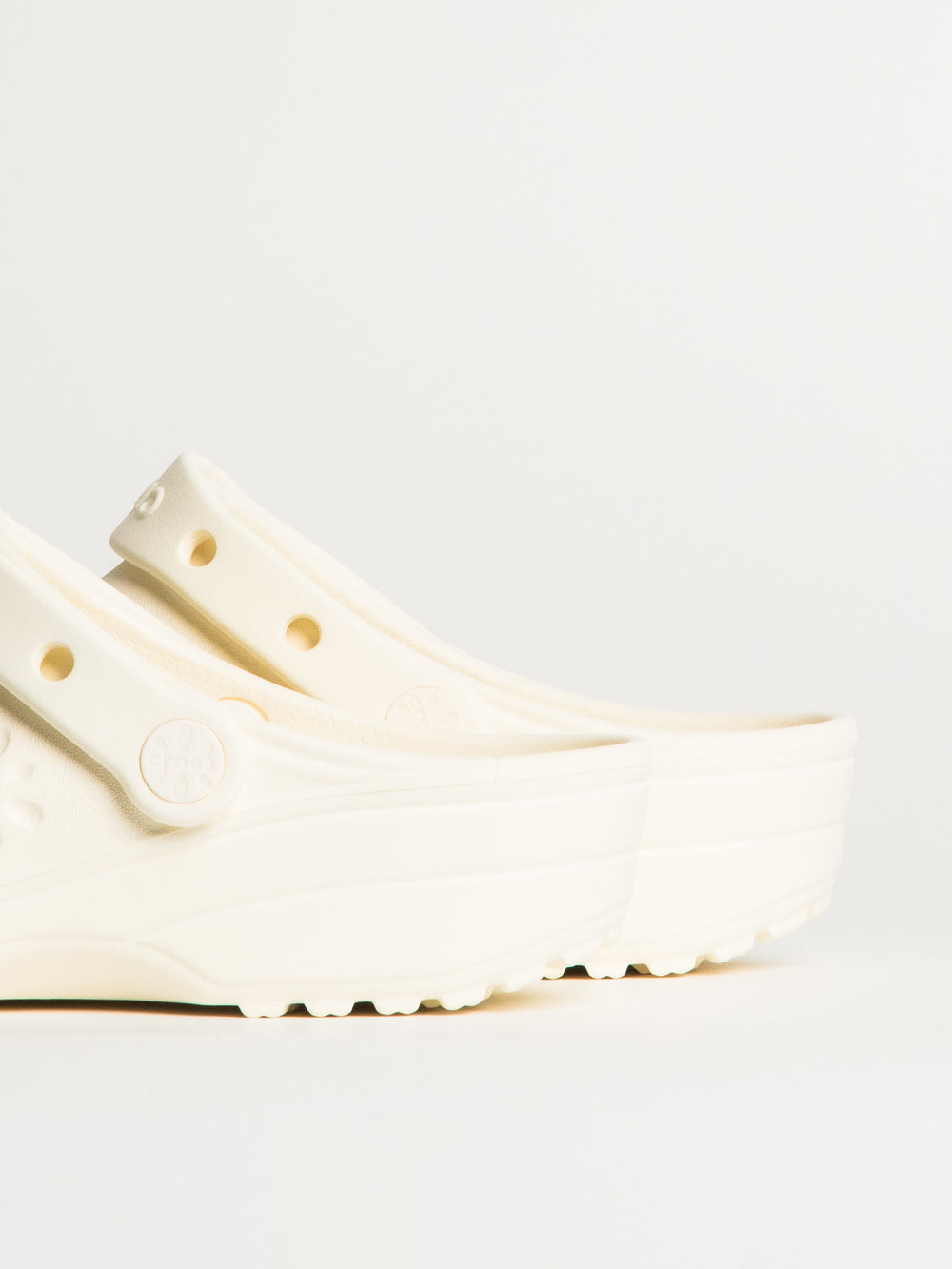 WOMENS CROCS CLASSIC FLORAL CUTOUT CLOG - CHALK