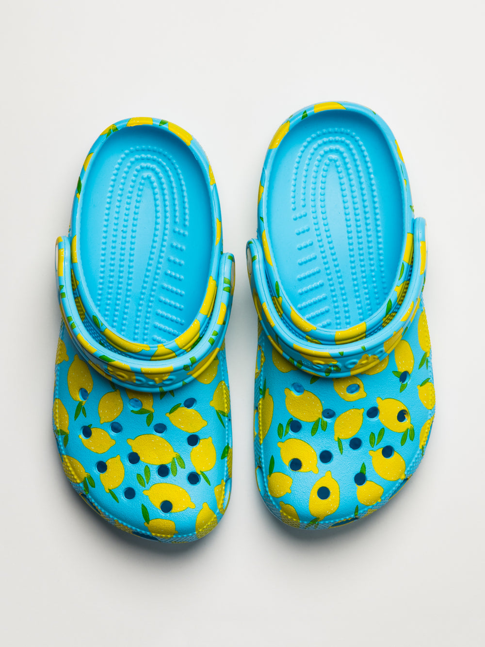 WOMENS CROCS CLASSIC FRESH FRUITS CLOG - BLUE