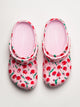 WOMENS CROCS CLASSIC FRESH FRUITS CLOG - ROSE