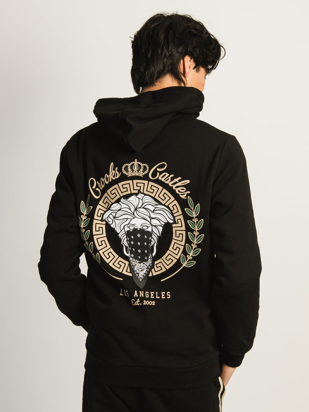 CROOKS & CASTLES LA PULL À CAPUCHE - NOIR