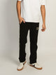 CROOKS & CASTLES CROOKS & CASTLES 85' OPEN BTM FLC PANT - BLACK - Boathouse