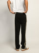 CROOKS & CASTLES CROOKS & CASTLES 85' OPEN BTM FLC PANT - BLACK - Boathouse