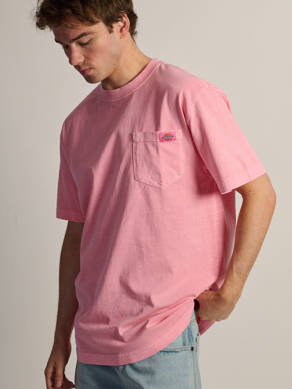 DICKIES HEAVYWEIGHT SHORT SLEEVE POCKET T-SHIRT - ORCHIDÉE
