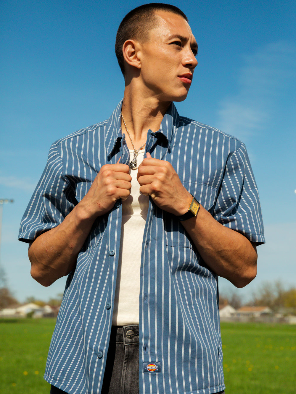 DICKIES WORN-IN SHORT SLEEVE WORK SHIRT