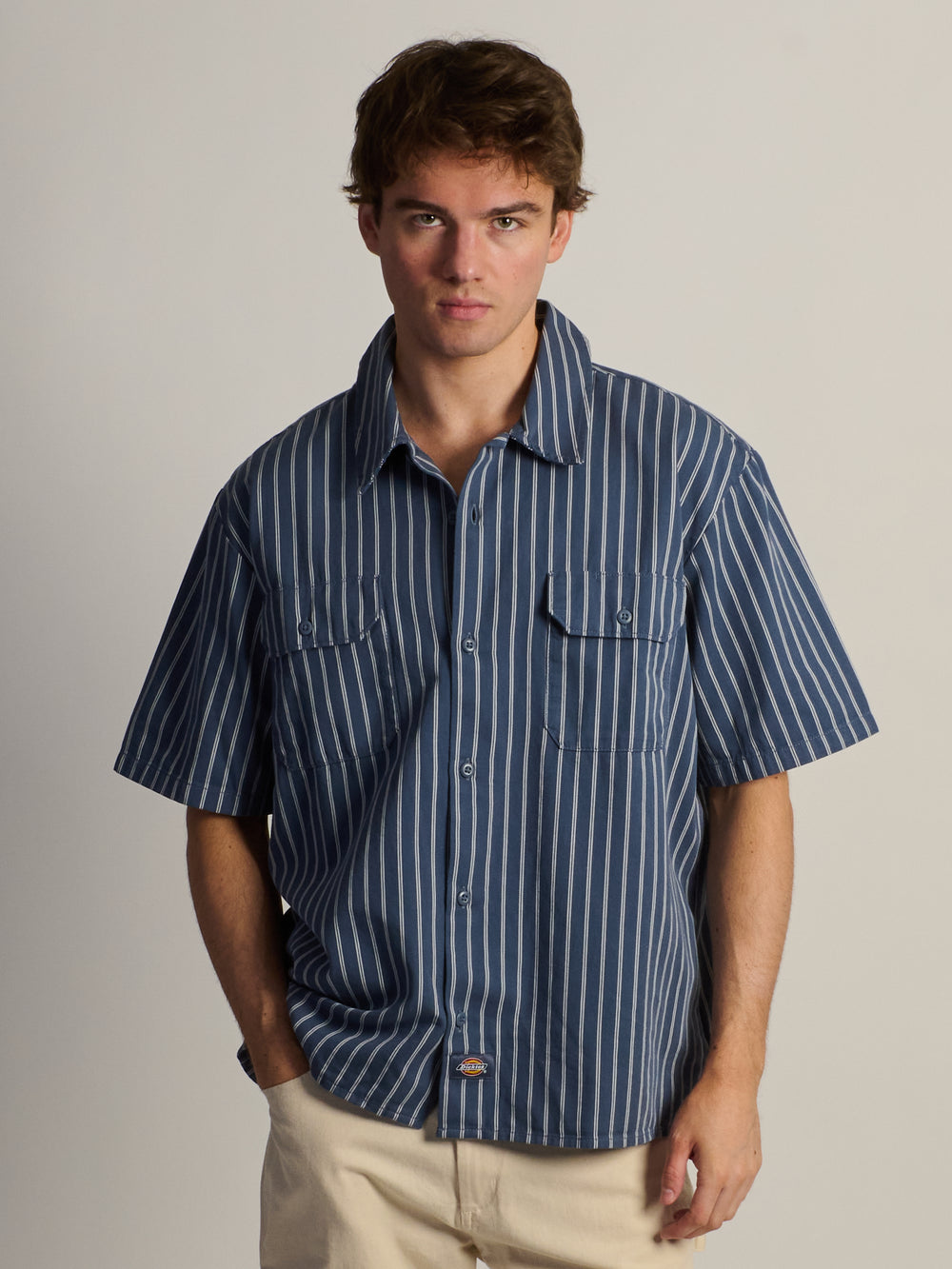 CHEMISE DE TRAVAIL DICKIES WORN-IN À MANCHES COURTES