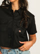 DICKIES DICKIES CROP WORKSHIRT - BLACK - Boathouse