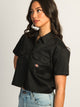 DICKIES DICKIES CROP WORKSHIRT - BLACK - Boathouse