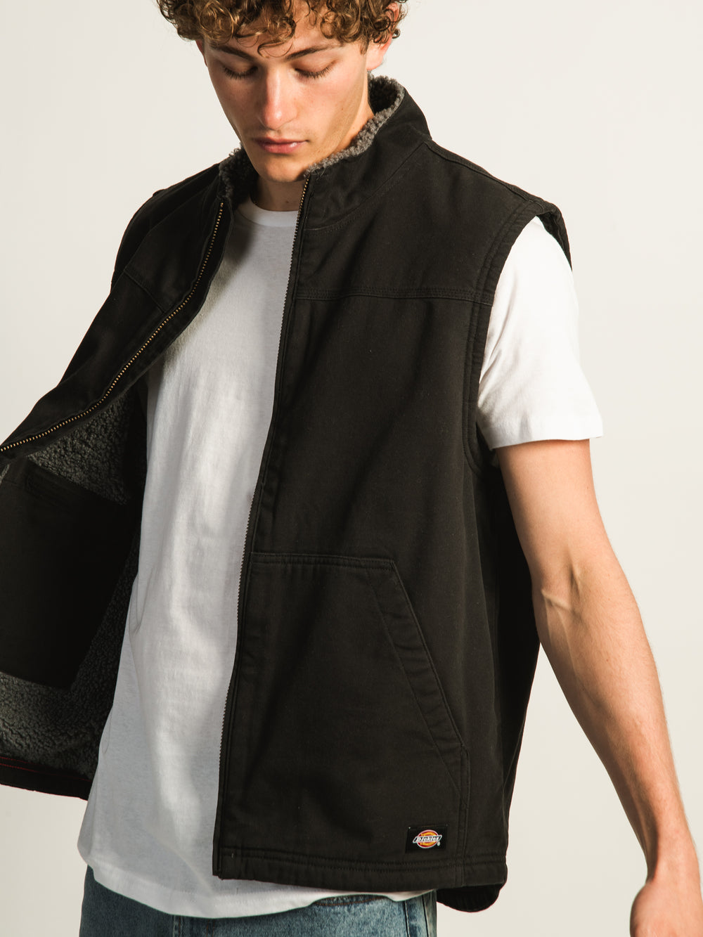 DICKIES MENS DUCK FLC LINED VEST