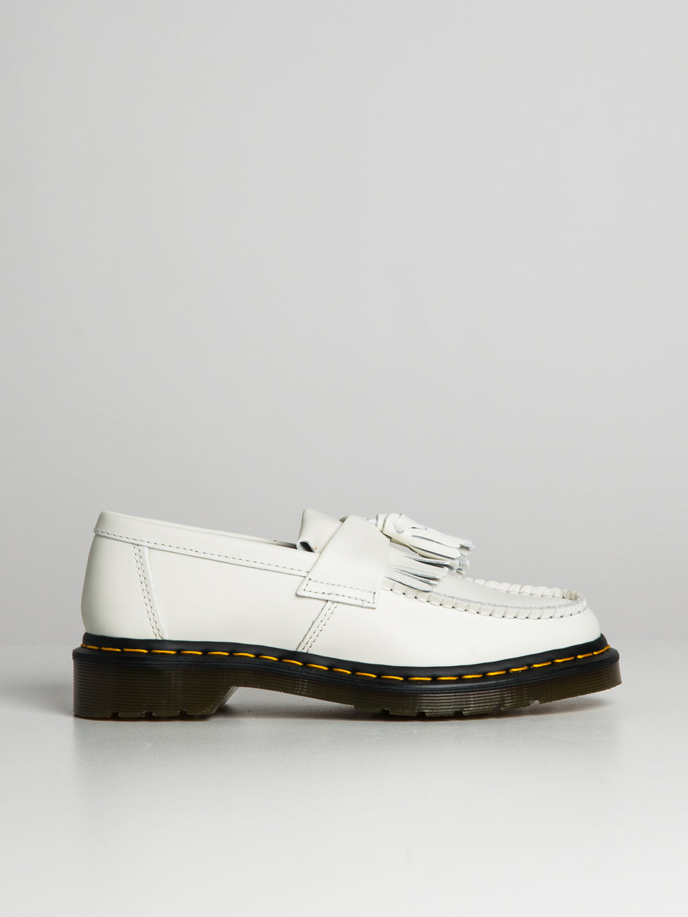 WOMENS DR MARTENS ADRIAN YELLOW STITCH SMOOTH - CLEARANCE