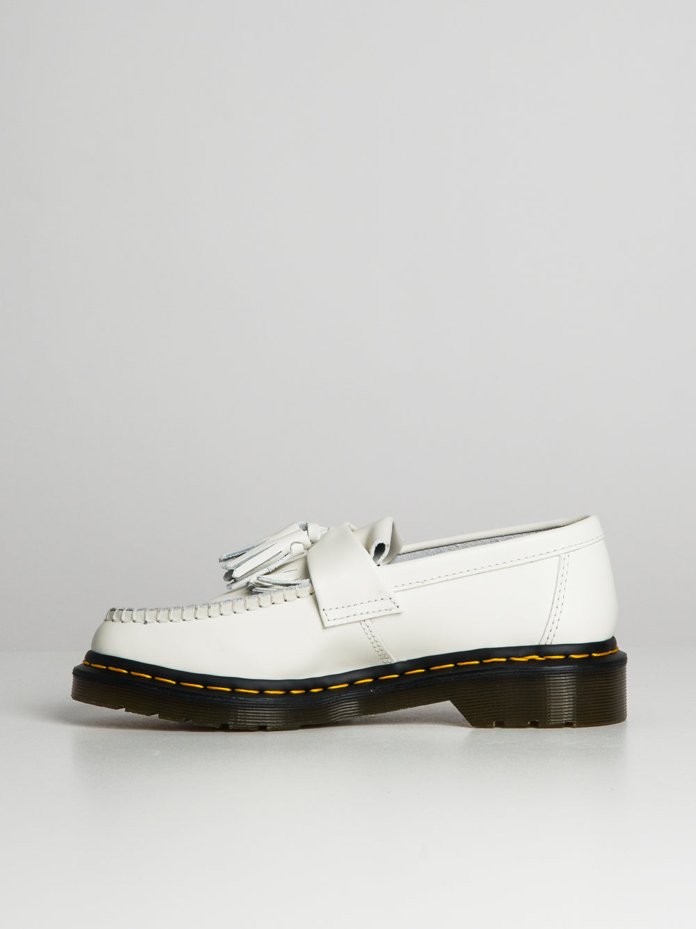 WOMENS DR MARTENS ADRIAN YELLOW STITCH SMOOTH - CLEARANCE