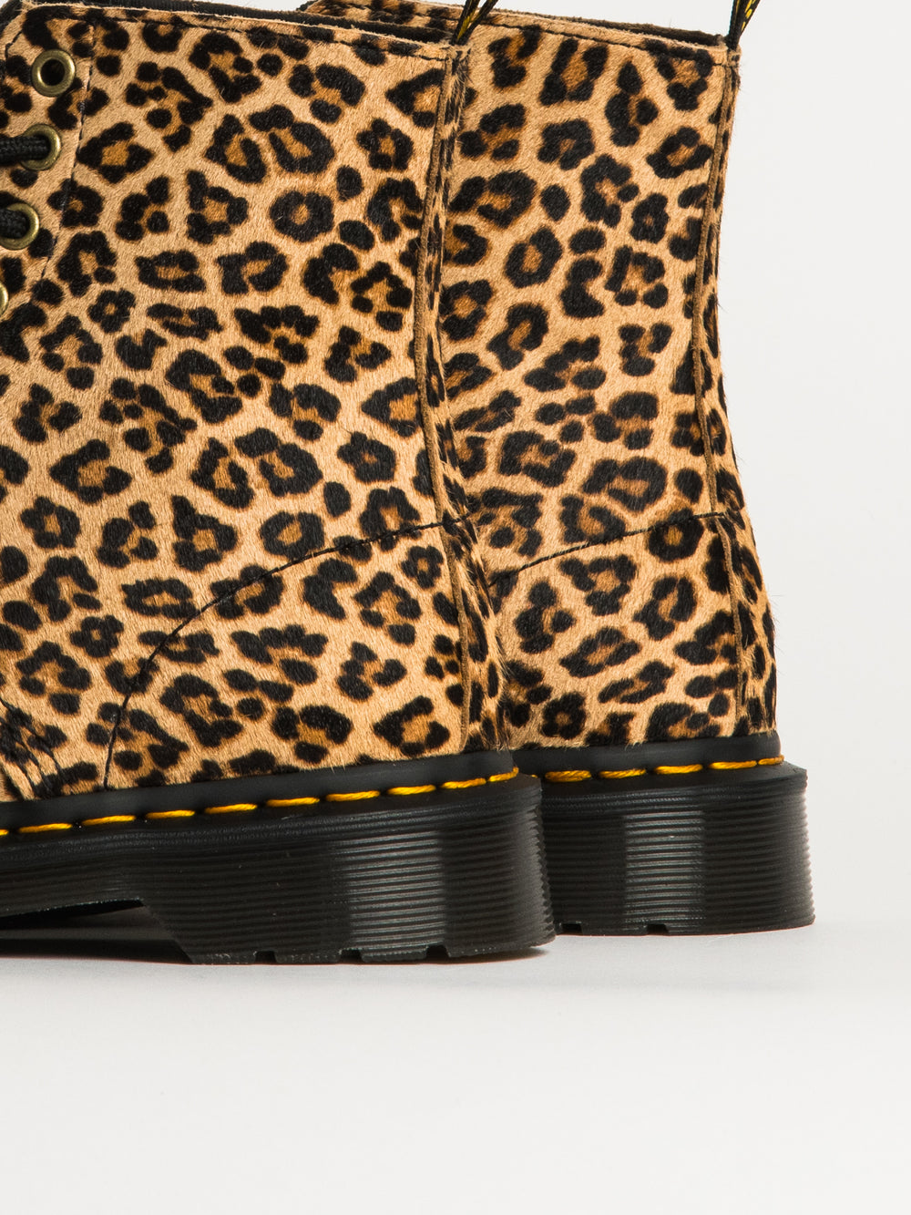 WOMENS DR MARTENS 1460 MINI LEOPARD SPOT BOOT