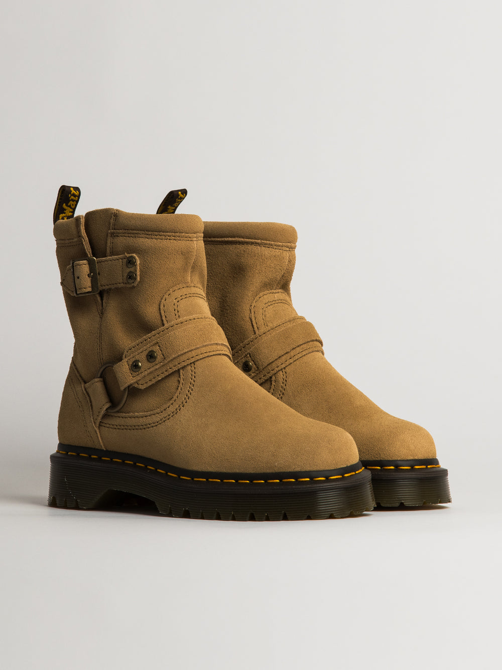 WOMENS DR MARTENS ANISTONE HRNS - TAN