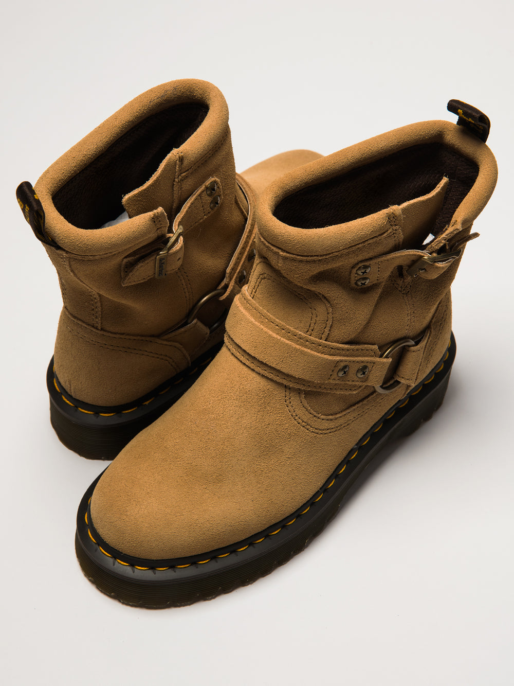 WOMENS DR MARTENS ANISTONE HRNS - TAN